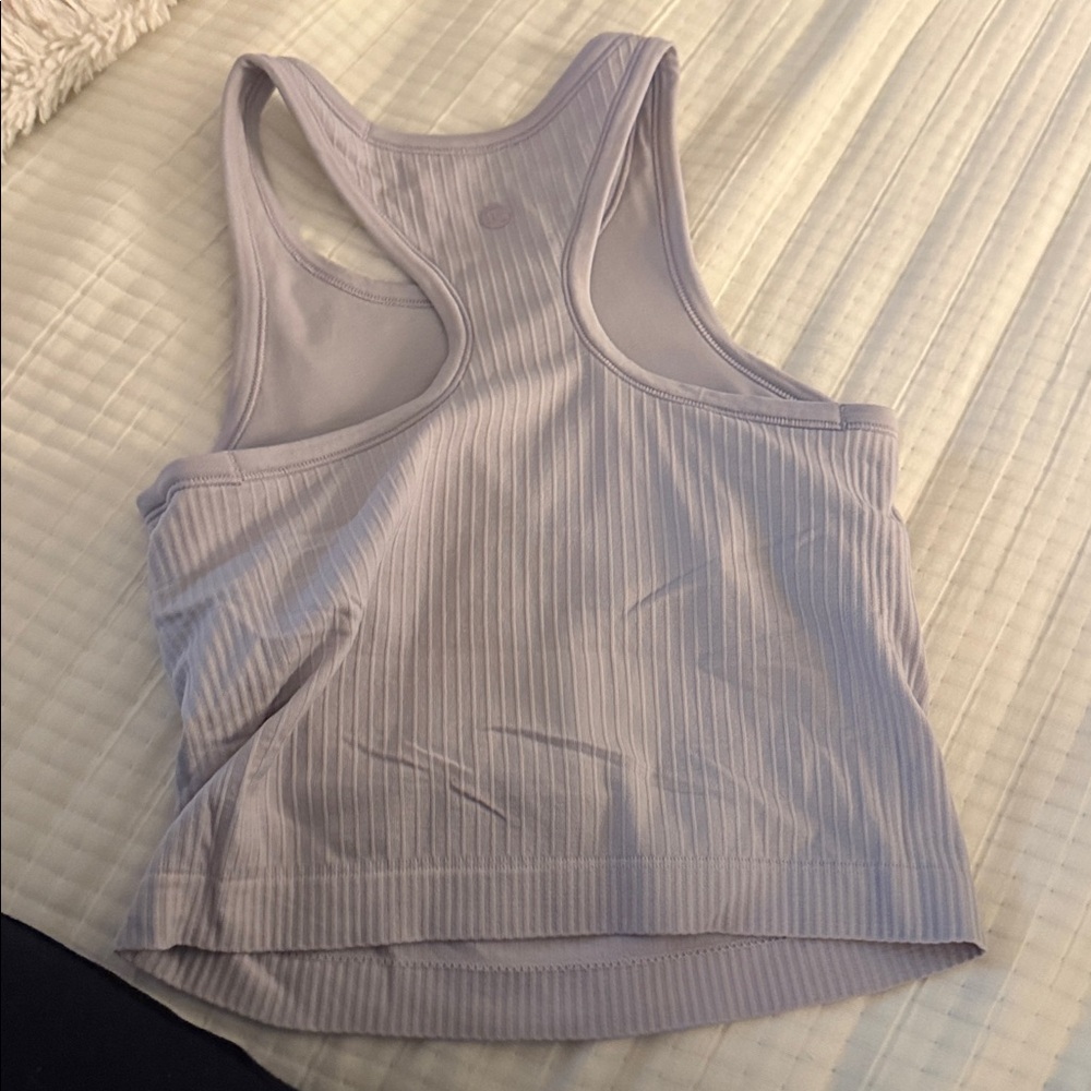 Lavender Lululemon Cropped Tank - Picture 2 of 3